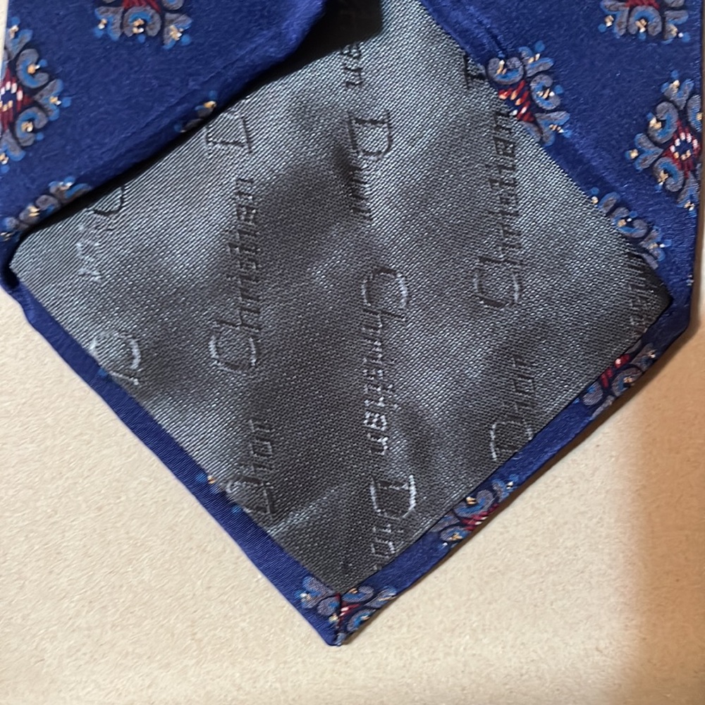 Super chic Christian Dior silk tie! Vintage - Picture 4 of 4